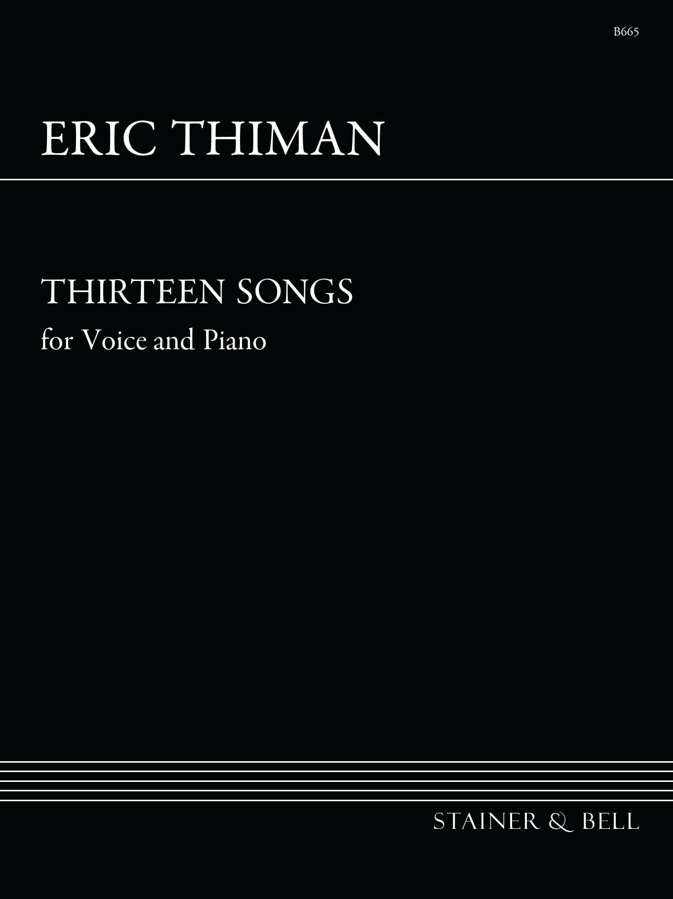 Thirteen Songs for Voice and Piano