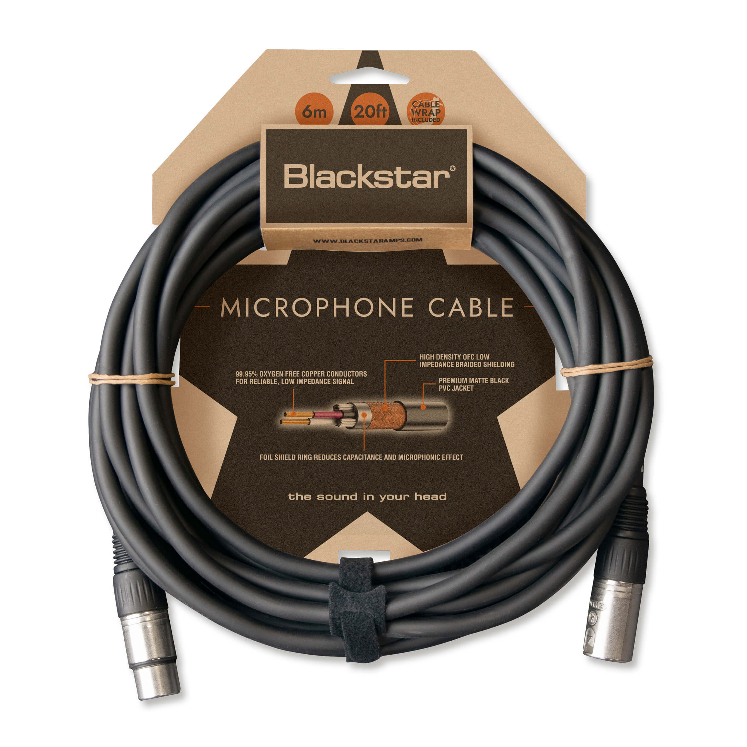 Blackstar Microphone Cable (6m) — Tom Lee Music