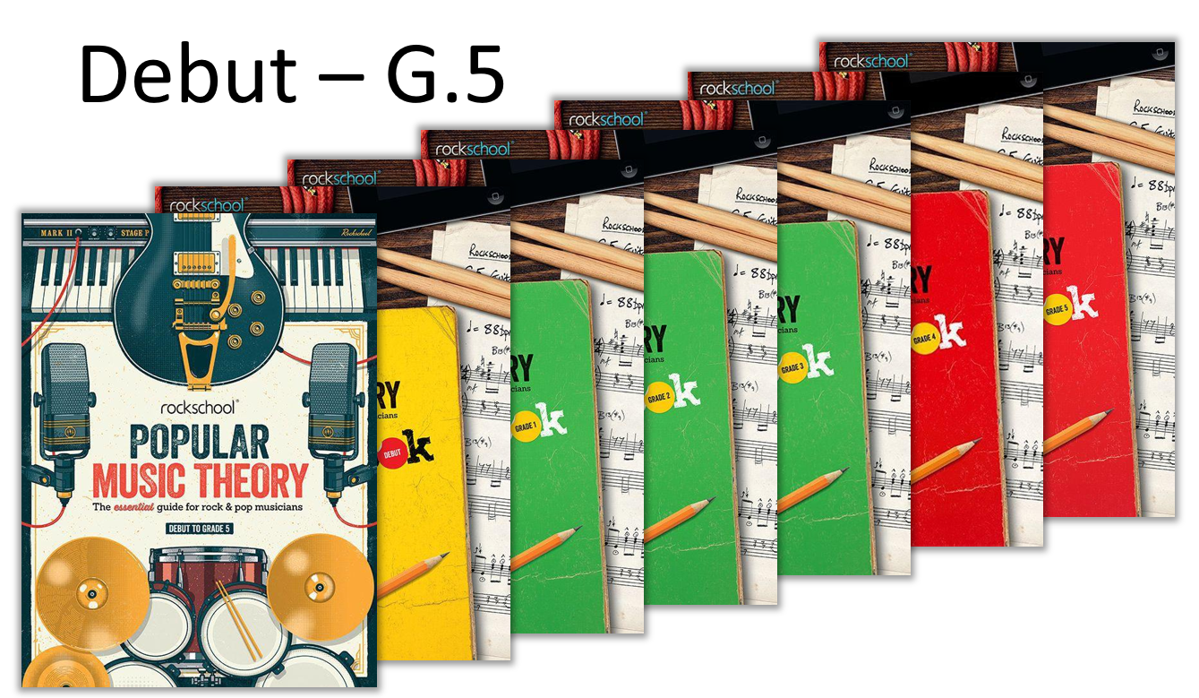 (套裝 Package) Rockschool Popular Music Theory Guide + Workbook Debut - Grade 5