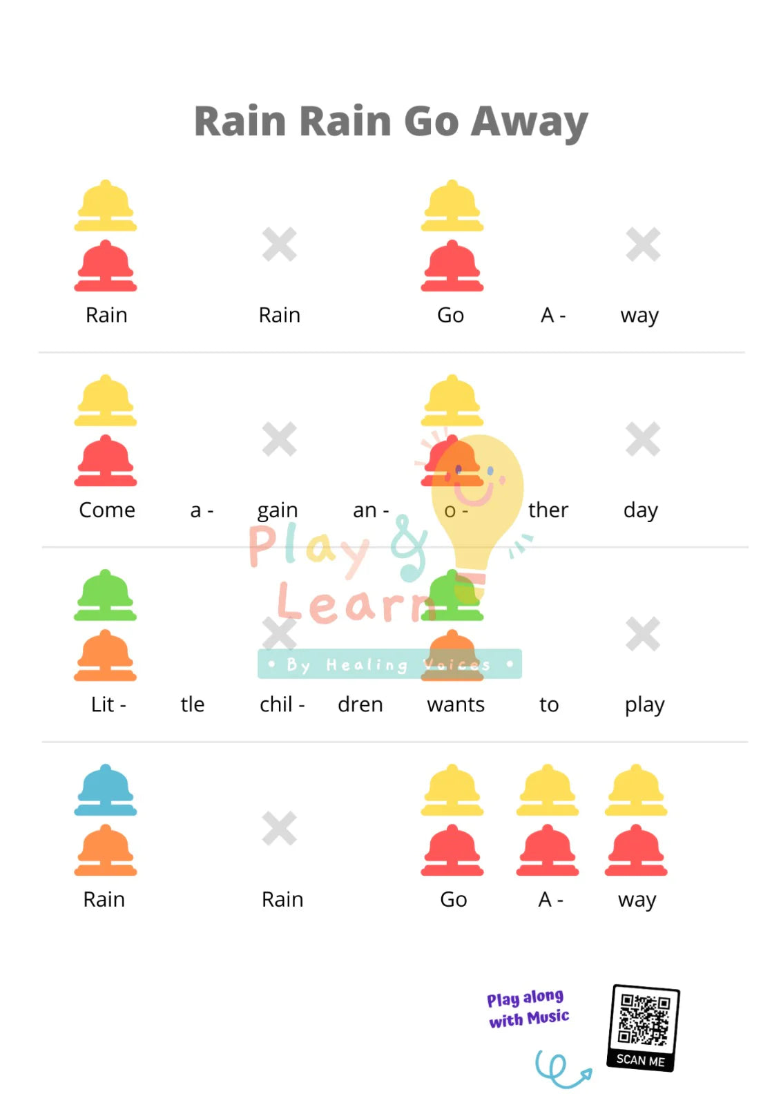 彩虹樂譜(第二冊) Rainbow Bells Music Colour Score Book 2 (Chords)