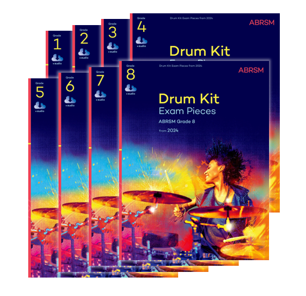 (Package 套裝 7折 30%off) ABRSM Drum Kit Exam Pieces Grade 1-8 from 2024 (w/ Audio)