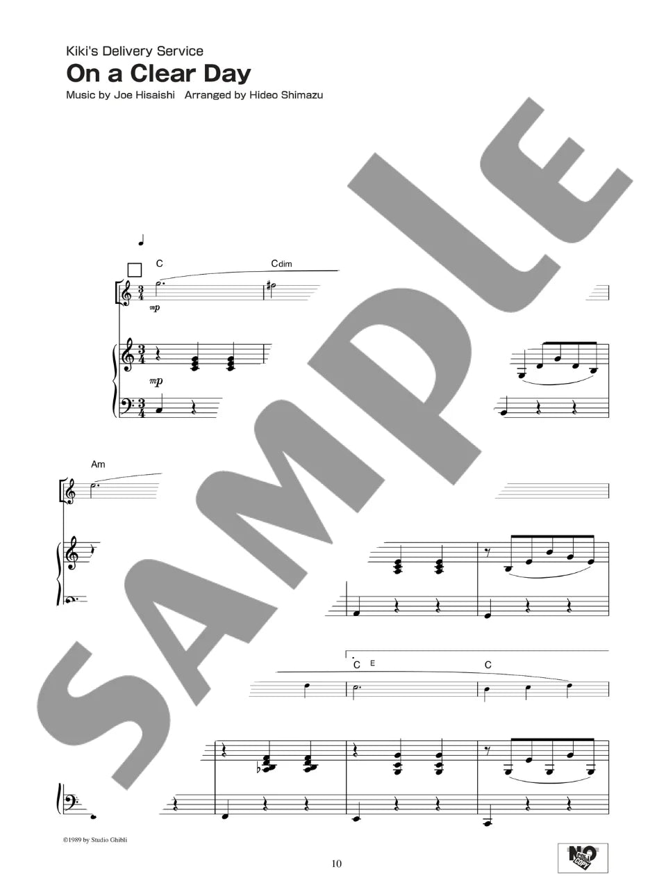 Studio Ghibli Songs Flute And Piano Vol.1 (ENG) New Edition 宮崎駿 吉卜力動畫歌選長笛附鋼琴伴奏譜 1 新版