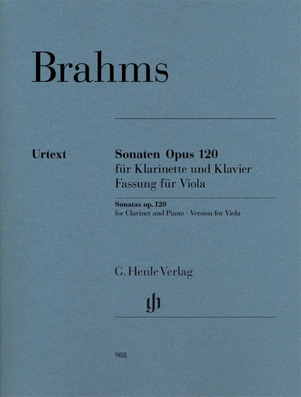 Brahms: Clarinet Sonata op. 120 for Viola and Piano