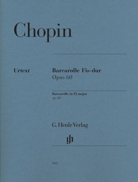 Chopin: Barcarolle F sharp major op. 60 (Piano Solo)