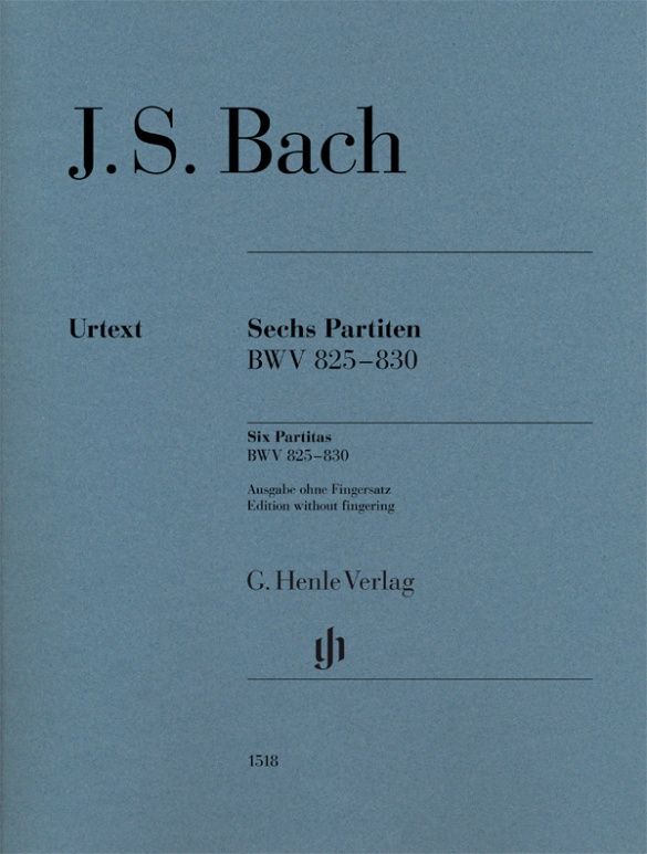 Bach: Six Partitas BWV 825-830 (Piano solo) Without Fingering