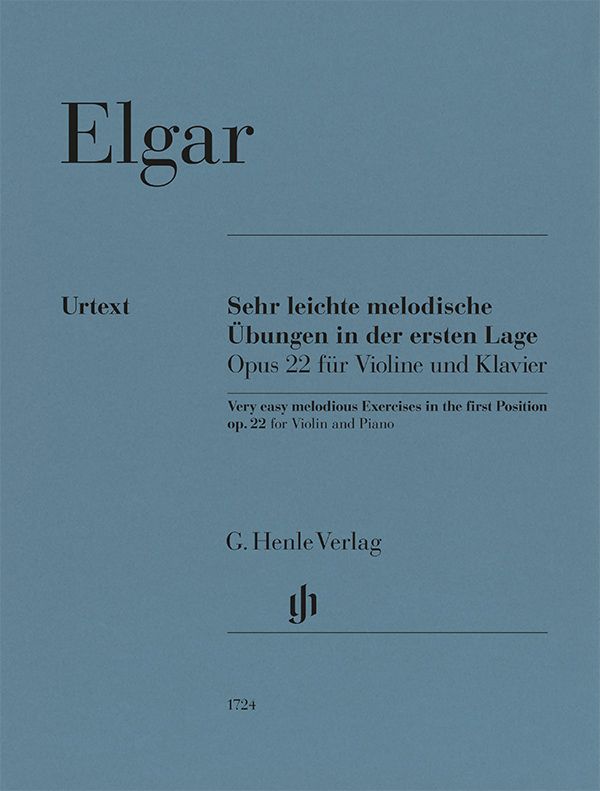 Elgar: Very Easy Melodious Exercises in the First Position op. 22 for Violin and Piano