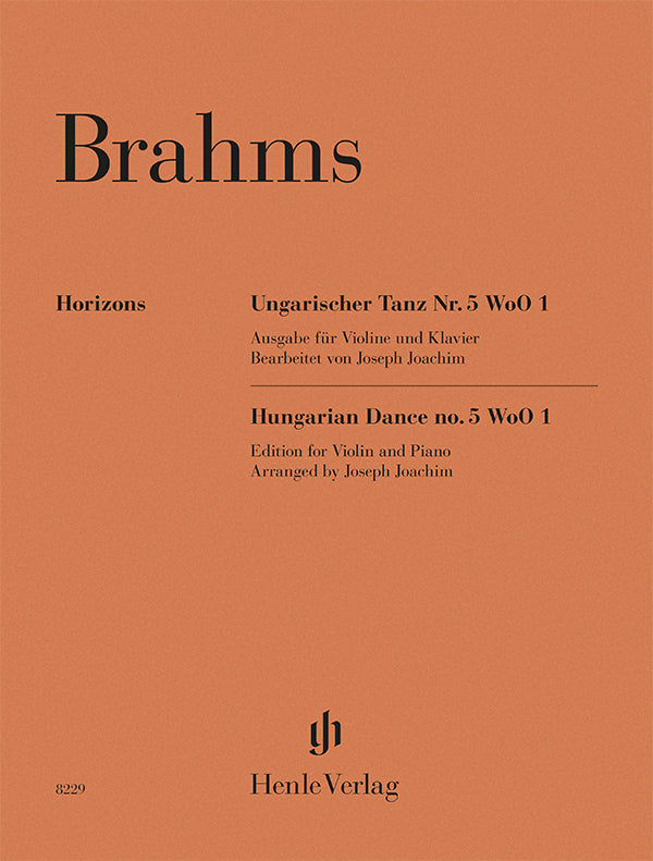(預訂 Pre-order) Brahms: Hungarian Dance no. 5 WoO 1,5, for Violin and Piano (Henle Horizons)