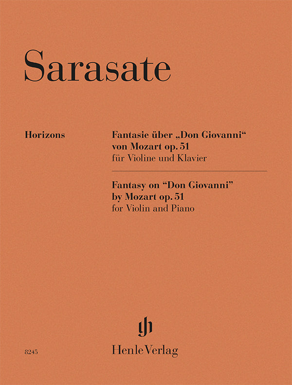 (預訂 Pre-order) Sarasate: Fantasy on “Don Giovanni” by Mozart op. 51, for Violin and Piano (Henle Horizons)