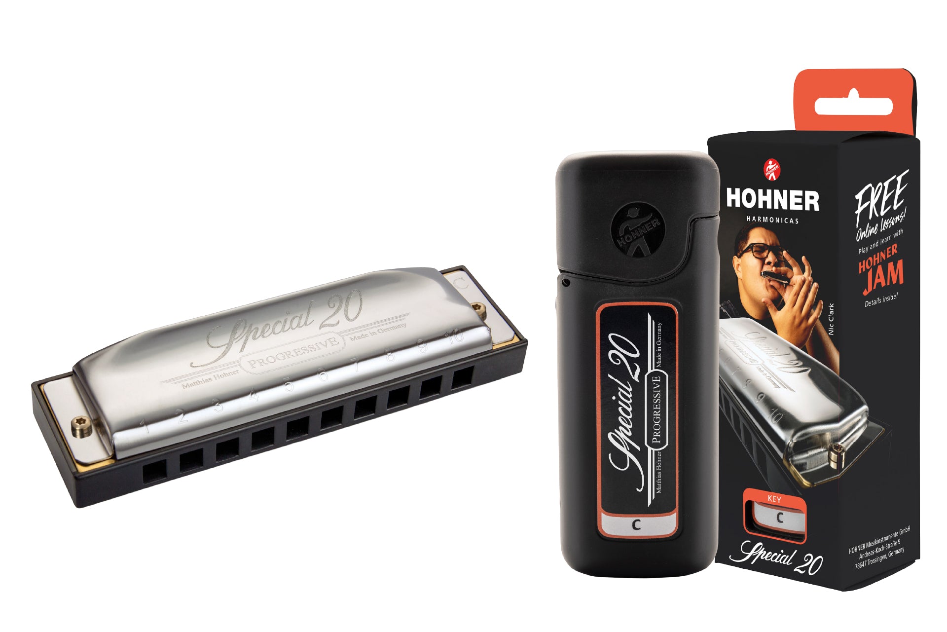 [新設計琴盒] Hohner Special 20 10孔全音階口琴 (多音調選擇)
