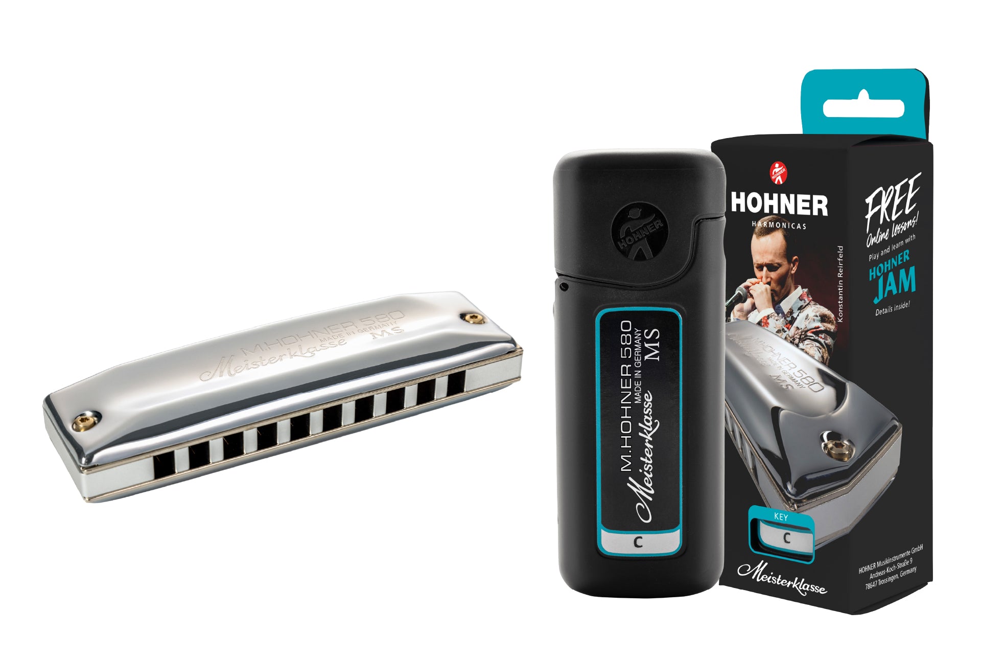 [新設計琴盒] Hohner MS Series Meisterklasse 10孔全音階口琴 (多音調選擇)