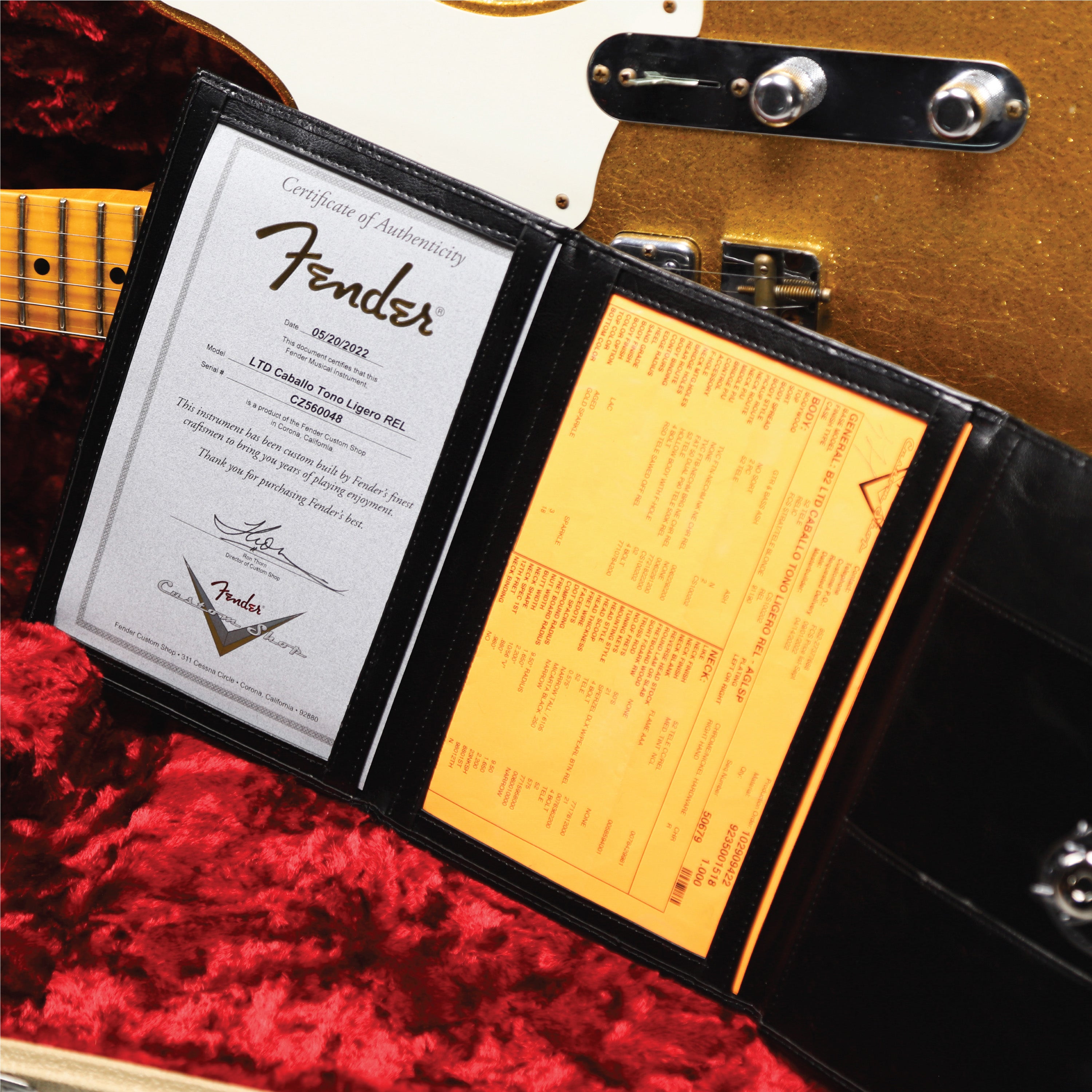 FENDER Custom Shop LTD Caballo Tono Ligero Relic Aged Gold Sparkle