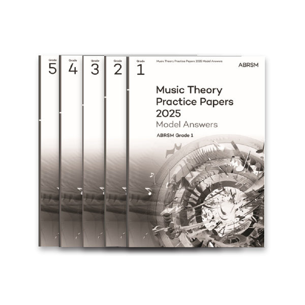(預售產品 Pre-order) (Package) ABRSM Music Theory Practice Papers Model Answers 2025, Grade 1-5