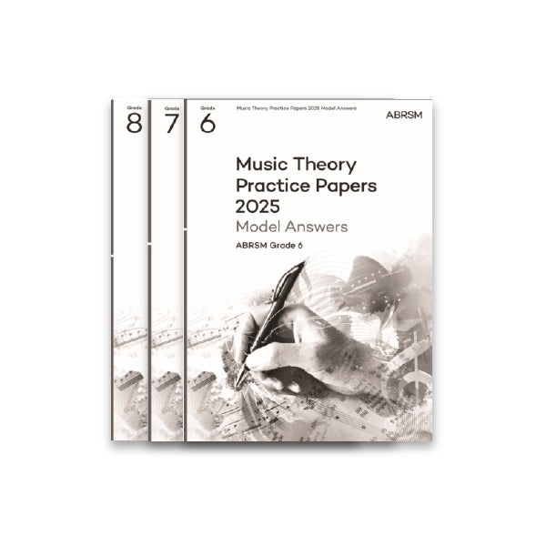 (預售產品 Pre-order) (Package) ABRSM Music Theory Practice Papers Model Answers 2025, Grade 6-8