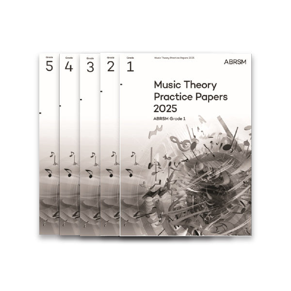 (預售產品 Pre-order) (Package) ABRSM Music Theory Practice Papers 2025, Grade 1-5