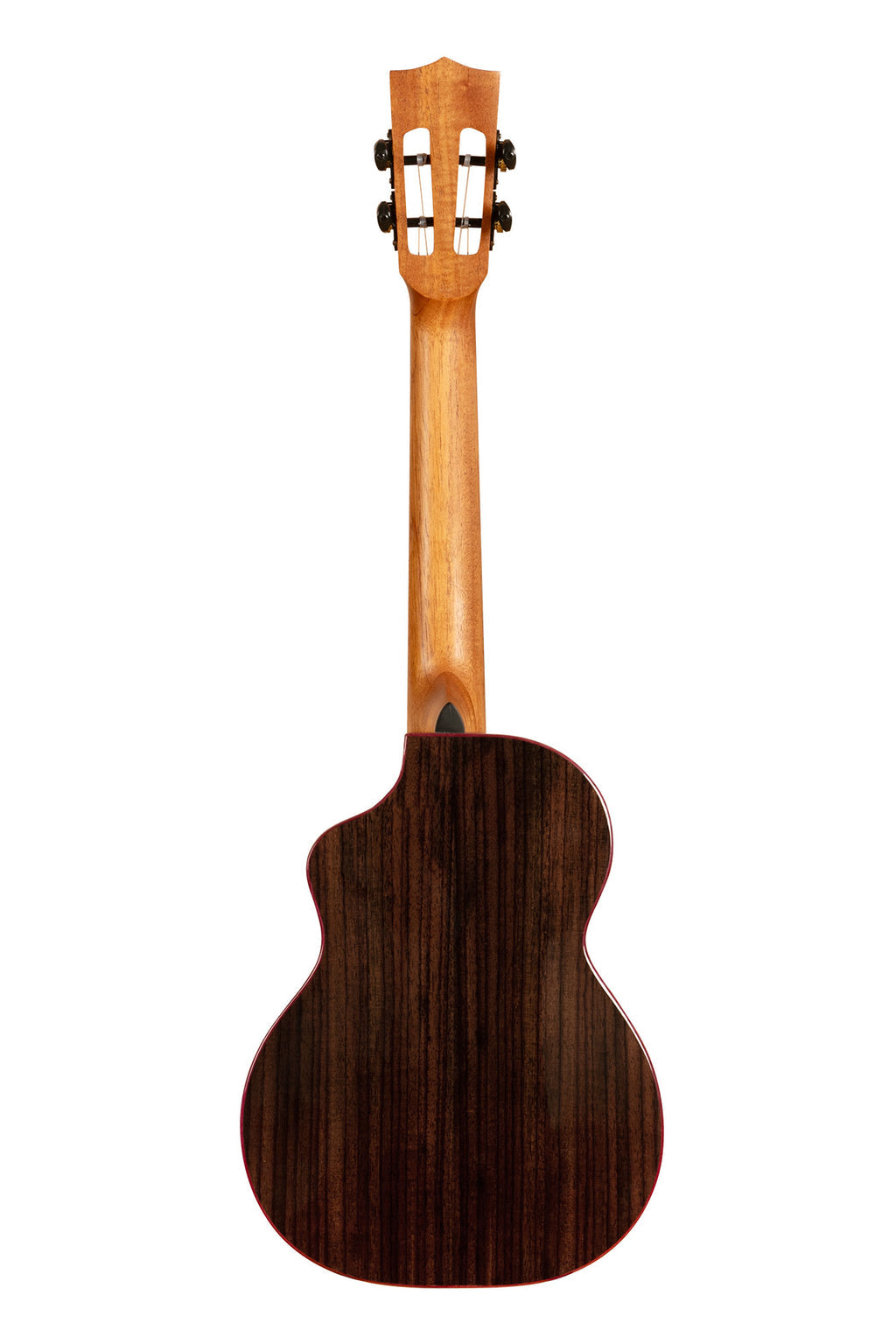 Kala Contour All Solid Gloss Spruce Rosewood Tenor Ukulele w/ Cutaway and Bag