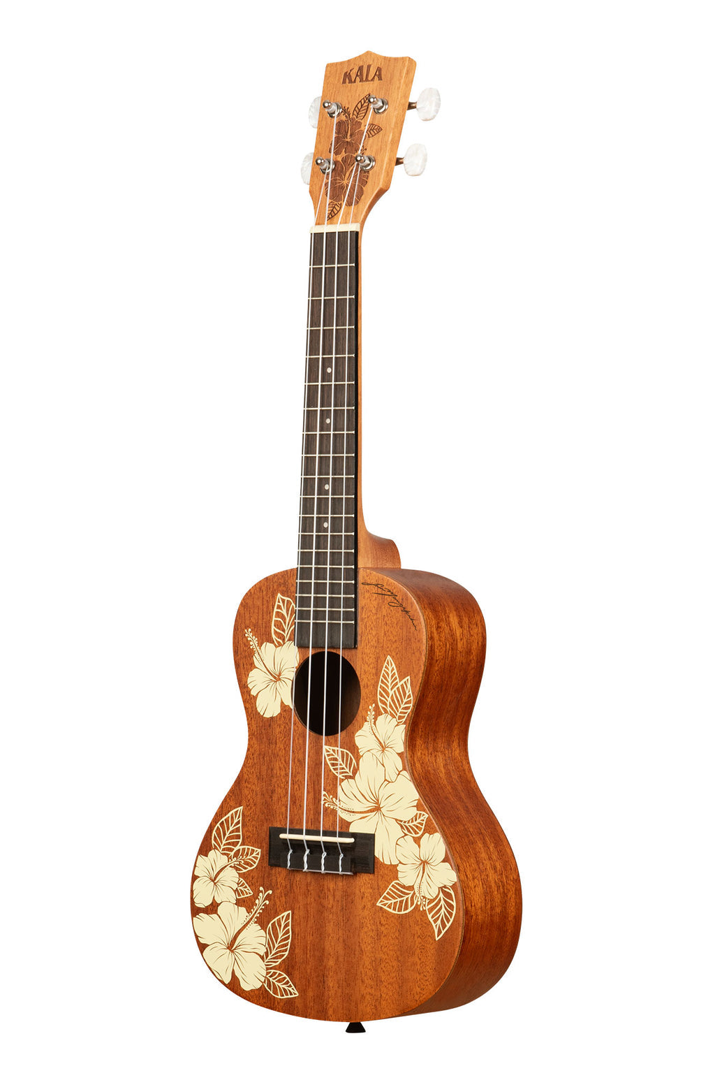 Kala Hibiscus Mahogany Concert Ukulele