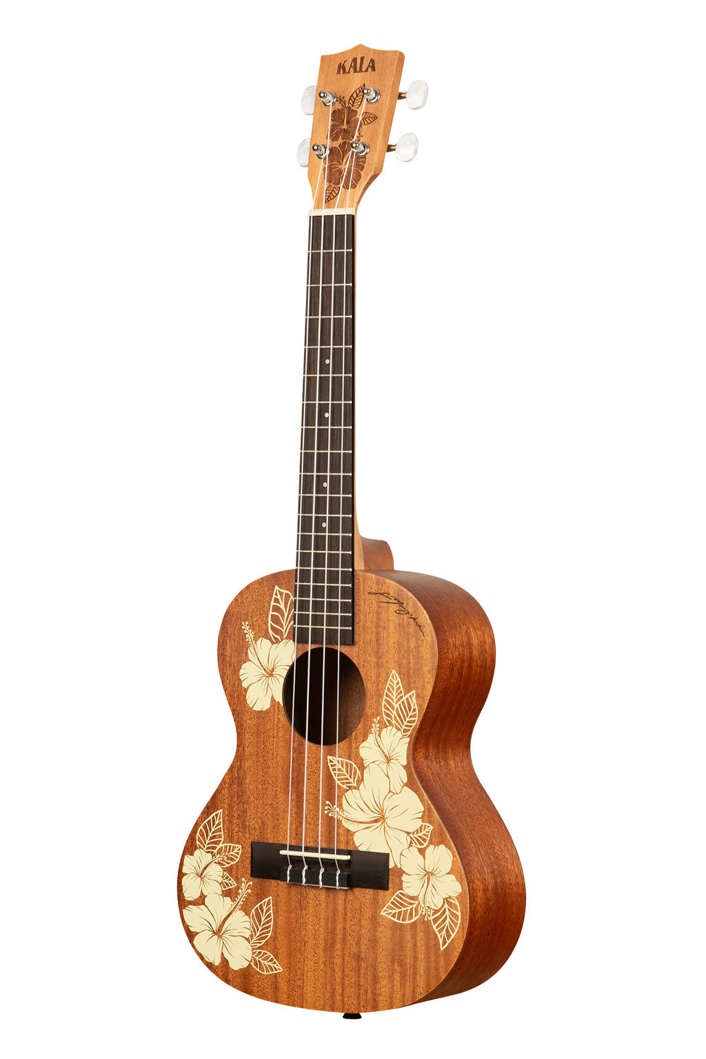 Kala Hibiscus Mahogany Tenor Ukulele