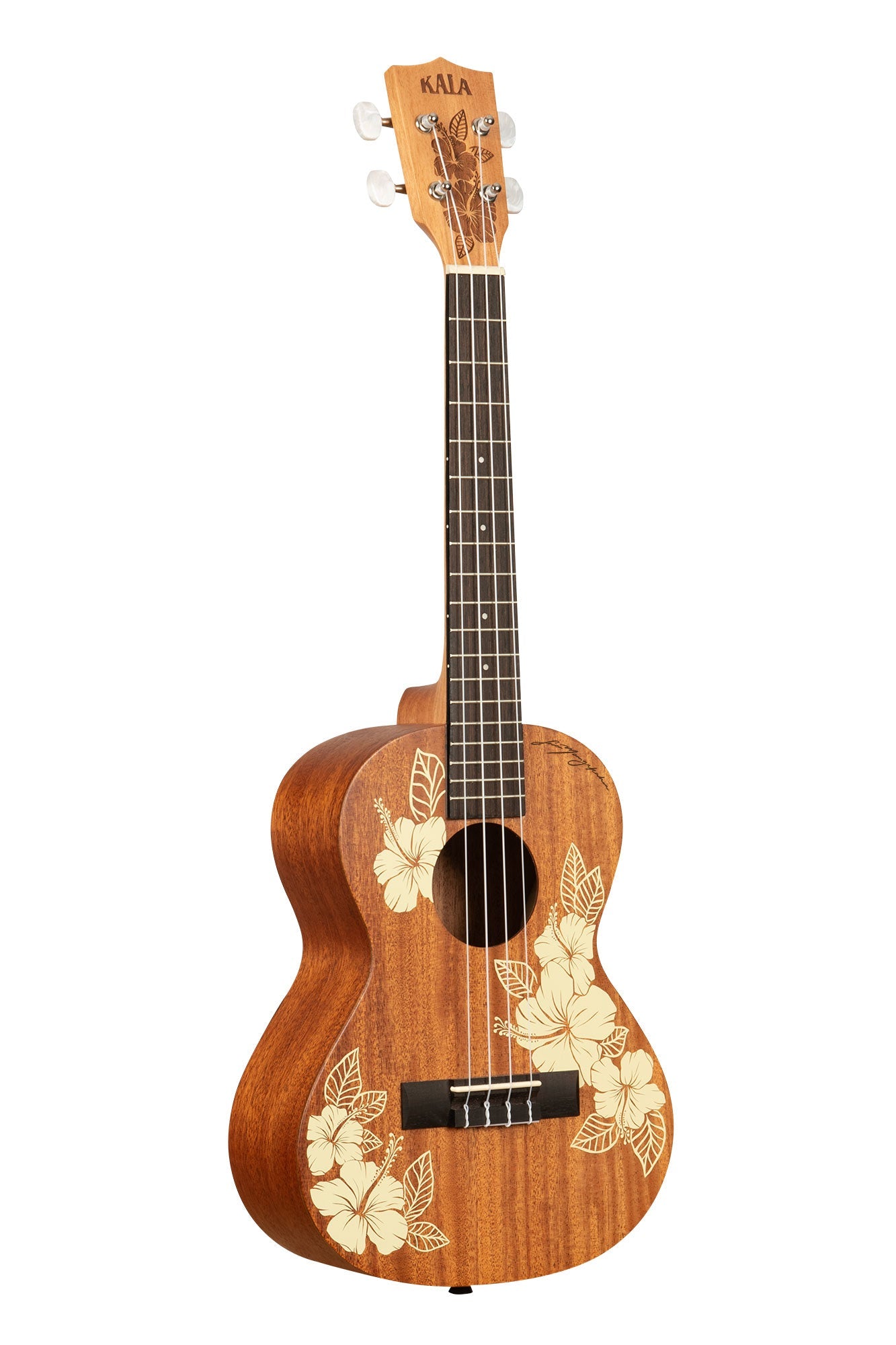 Kala Hibiscus Mahogany Tenor Ukulele