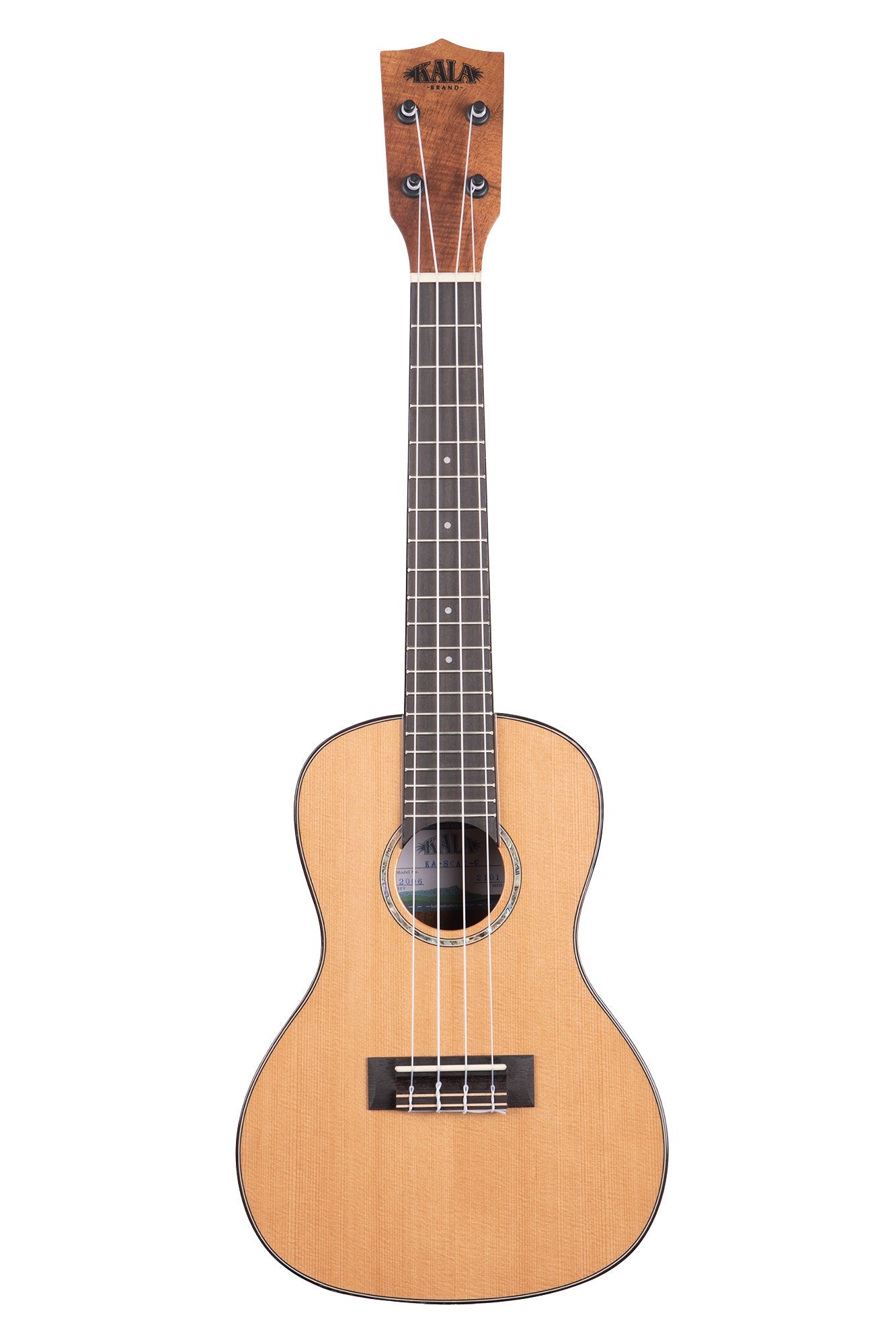 Kala Gloss Solid Cedar Top Acacia Concert Ukulele