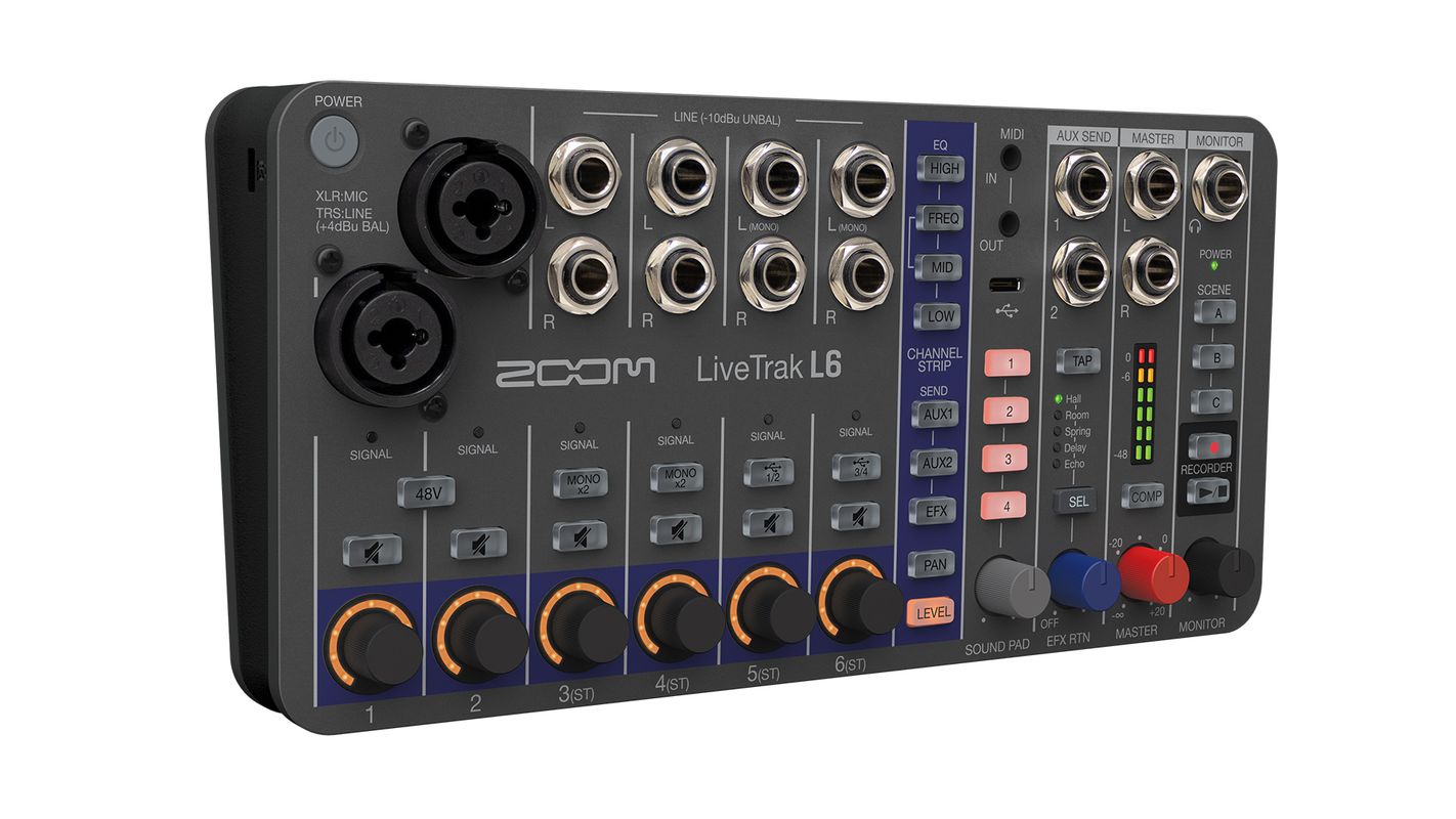L6 LiveTrak ZOOM とERL-6 世界初のデュアルAD回路と32bitフロート録音採用 | L-6 LiveTrak ZOOM 配信機器・PA機器・レコーディング機器