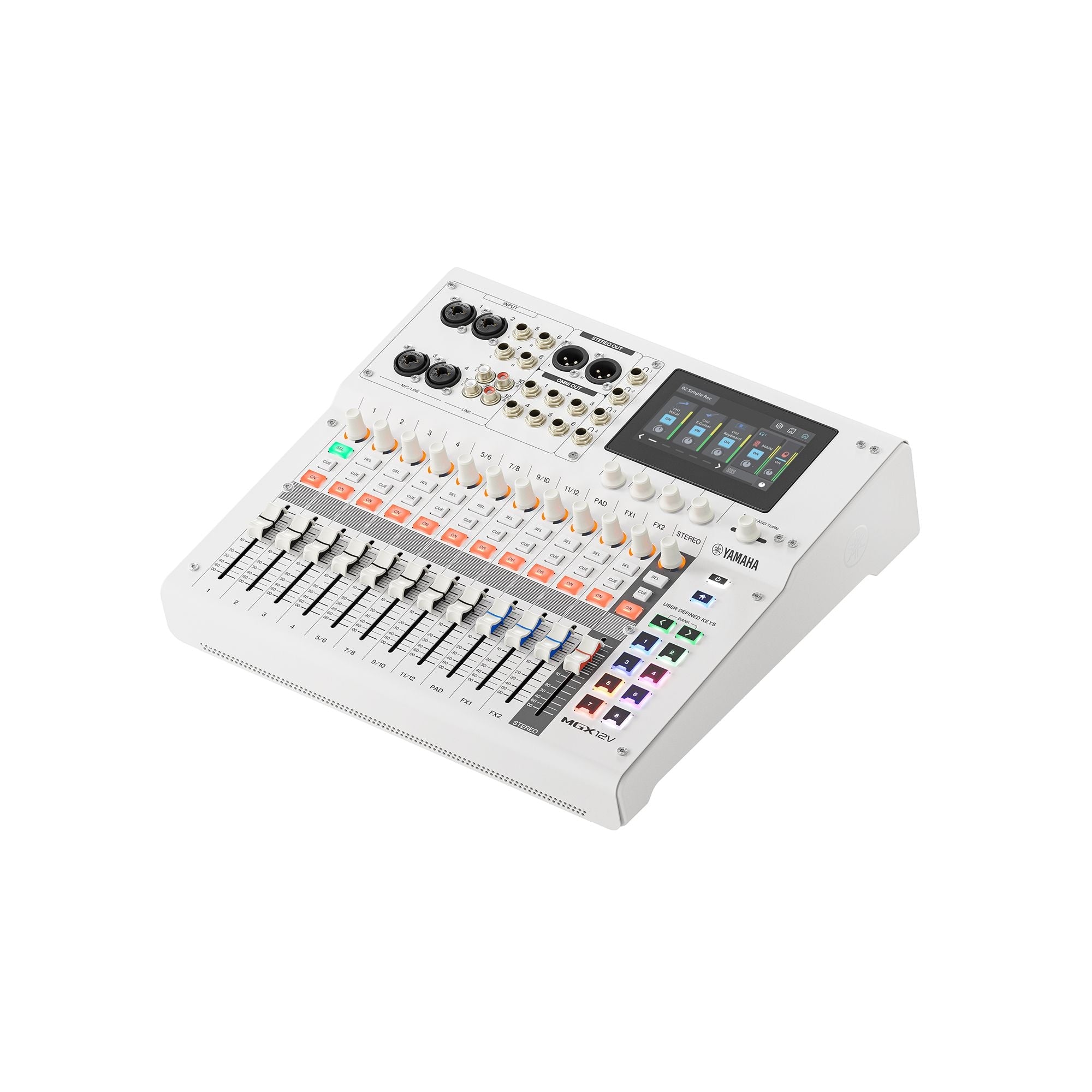 Yamaha MGX12V  18-CH Digital Mixing Console with Video Interface (White)