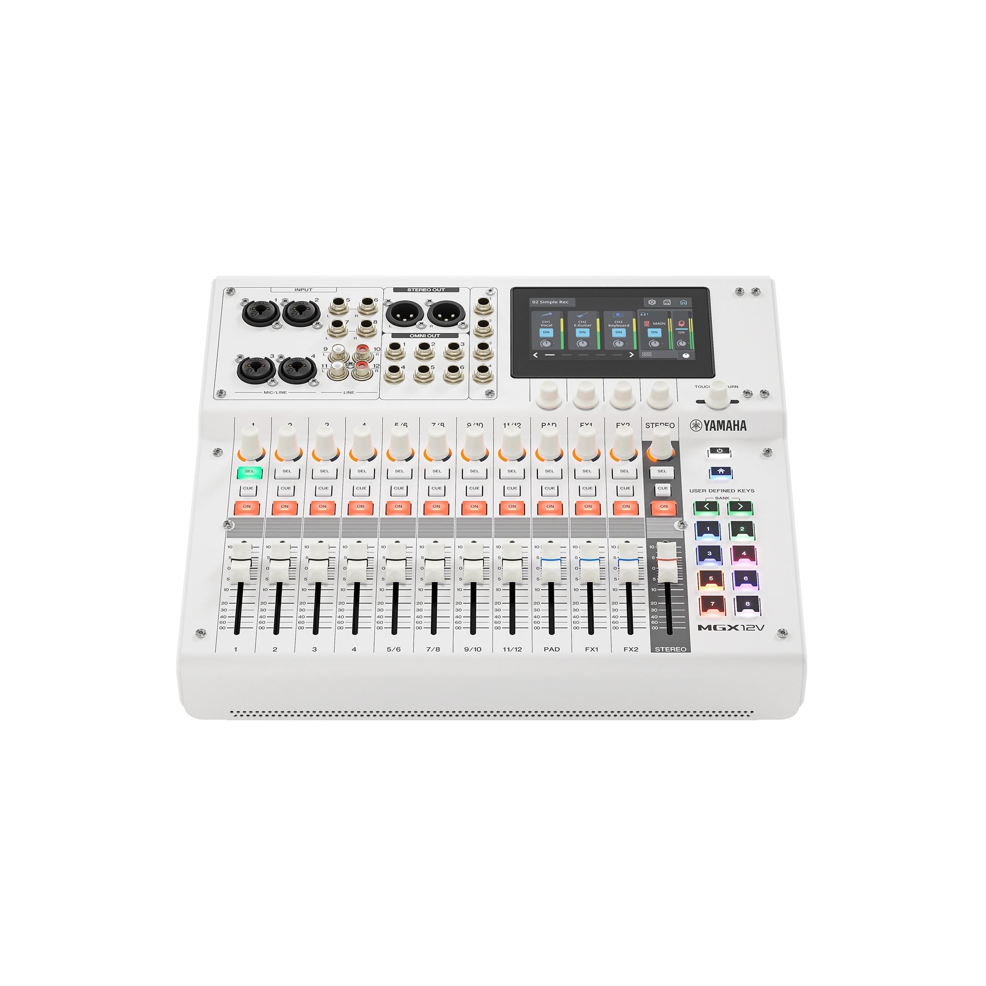 Yamaha MGX12V  18-CH Digital Mixing Console with Video Interface (White)