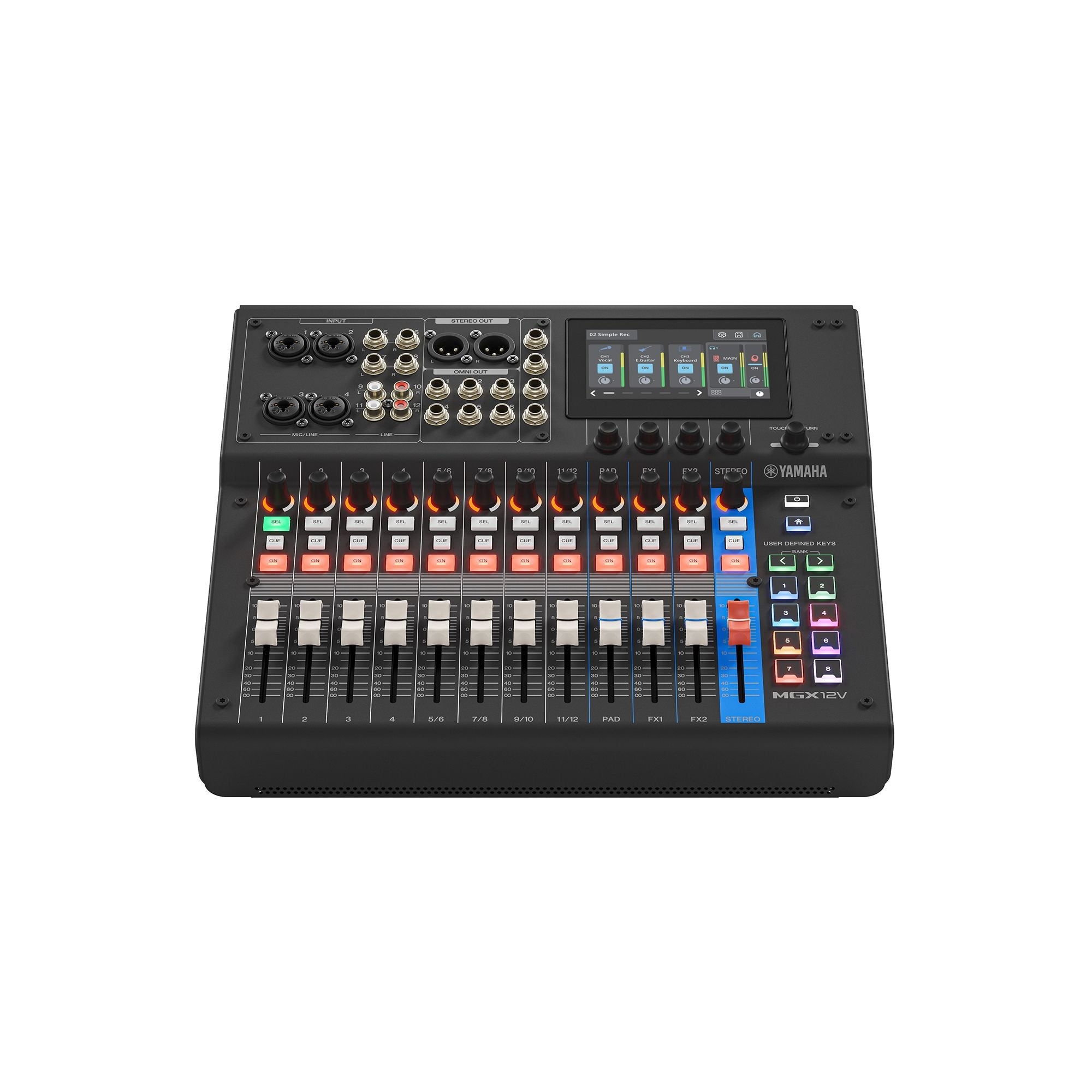 Yamaha MGX12V  18-CH Digital Mixing Console with Video Interface (Black)