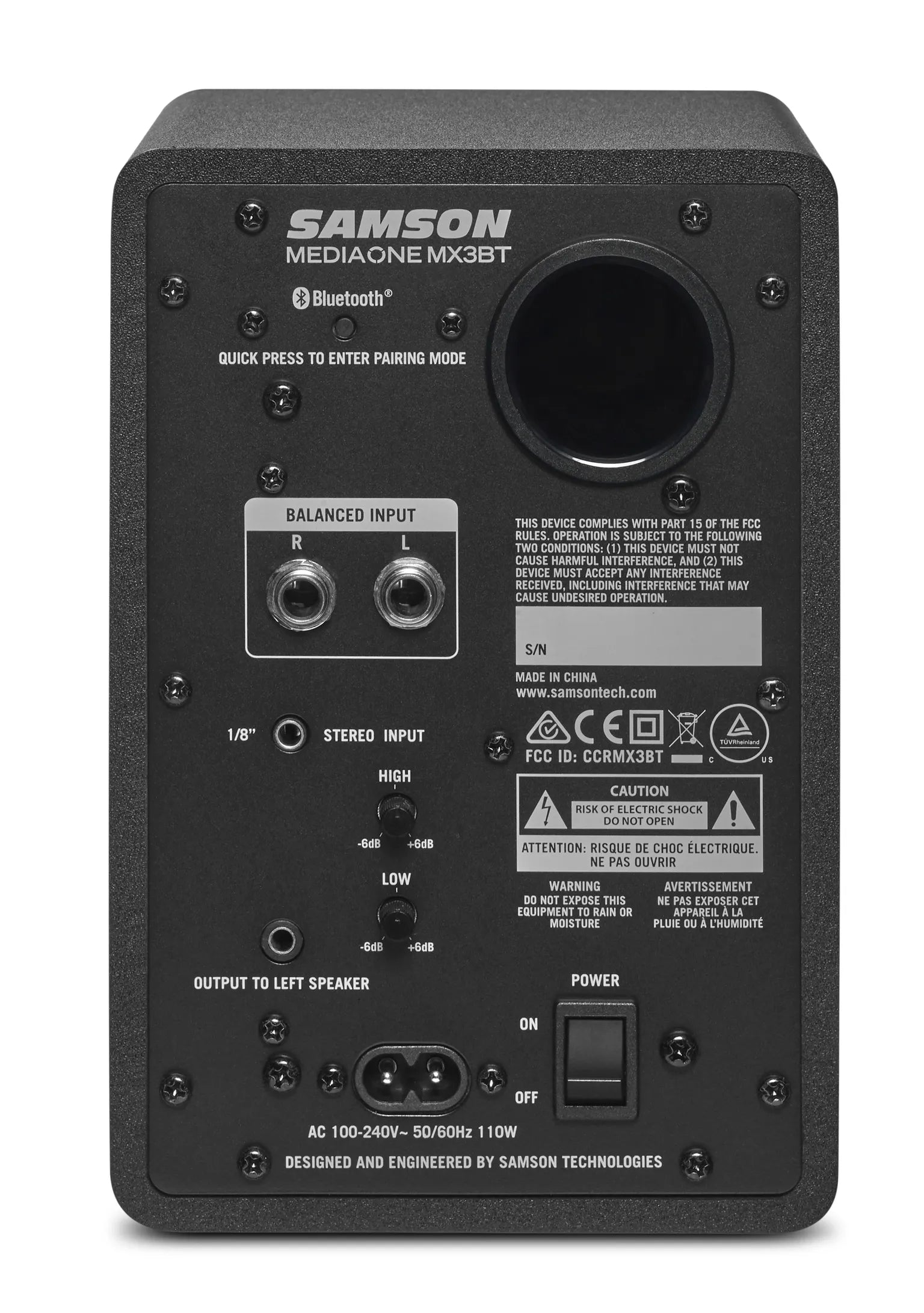 Samson MediaOne MX3BT Compact Studio Monitor Pair