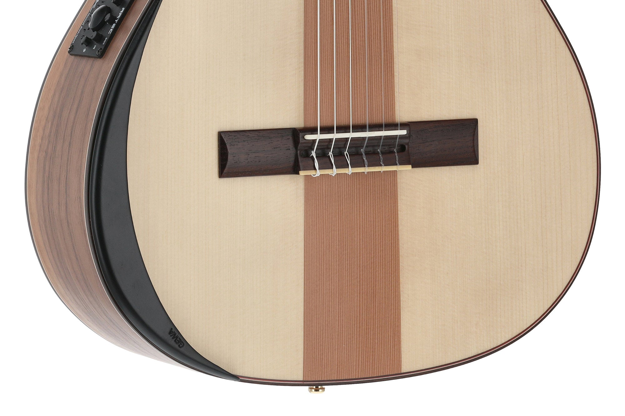 Manuel Rodriguez Café Cortado E-Acoustic Classical Guitar Curly Walnut