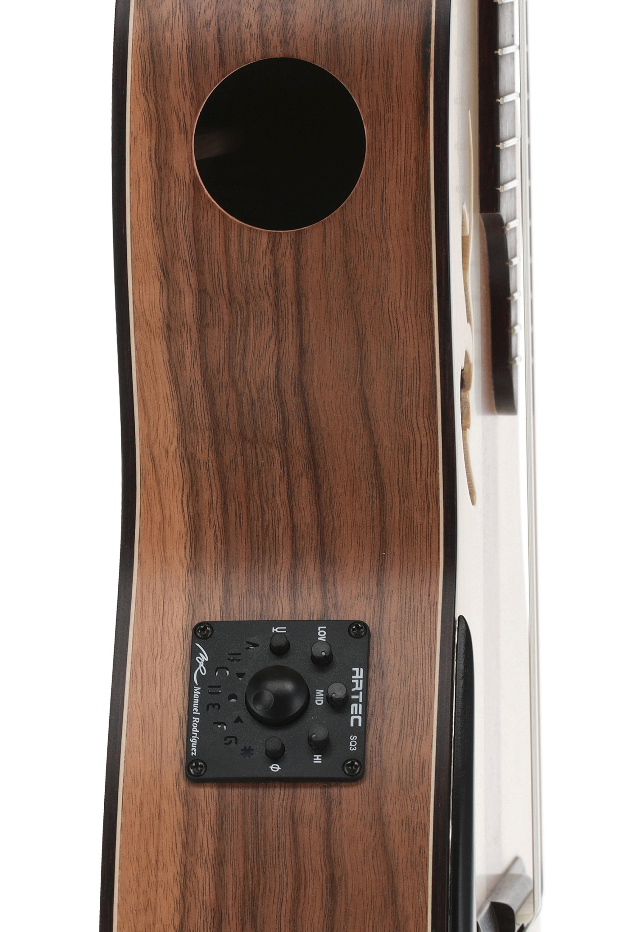 Manuel Rodriguez Café Cortado E-Acoustic Classical Guitar Curly Walnut