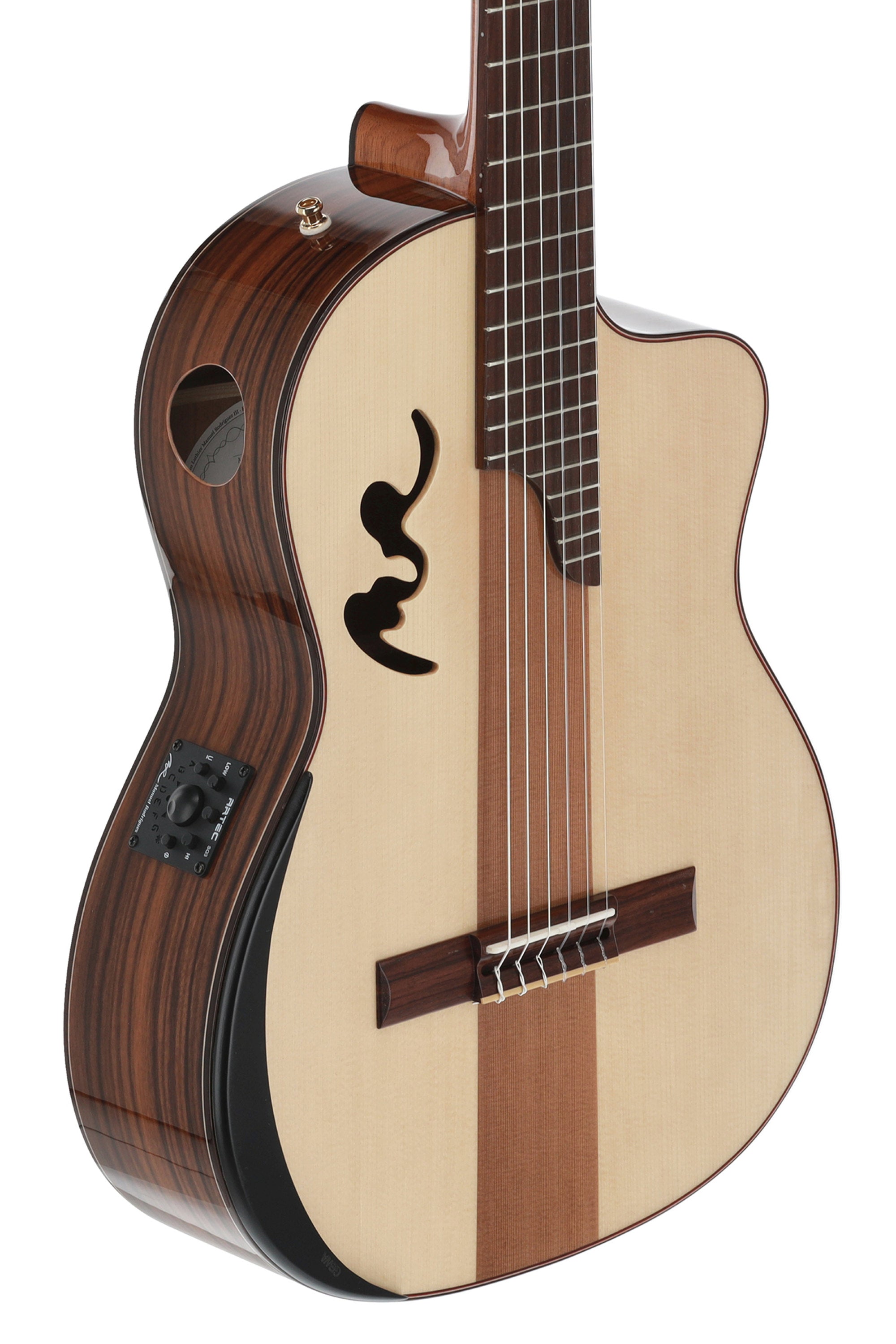 Manuel Rodriguez Café Cortado E-Acoustic Classical Guitar Santos Rosewood