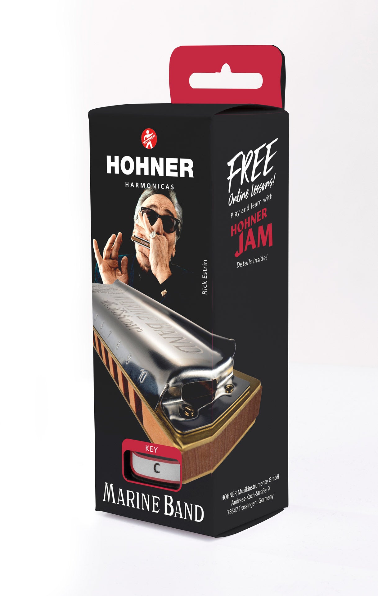 [新設計琴盒] Hohner Marine Band Classic 1896 10孔全音階口琴 (多音調選擇)