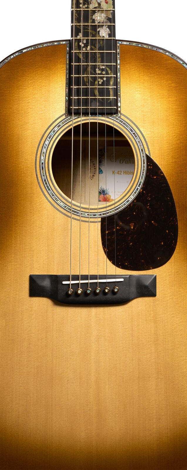 Martin O'ahu® K-42 Hibiscus Special Editions, K-12 Fret, Acoustic