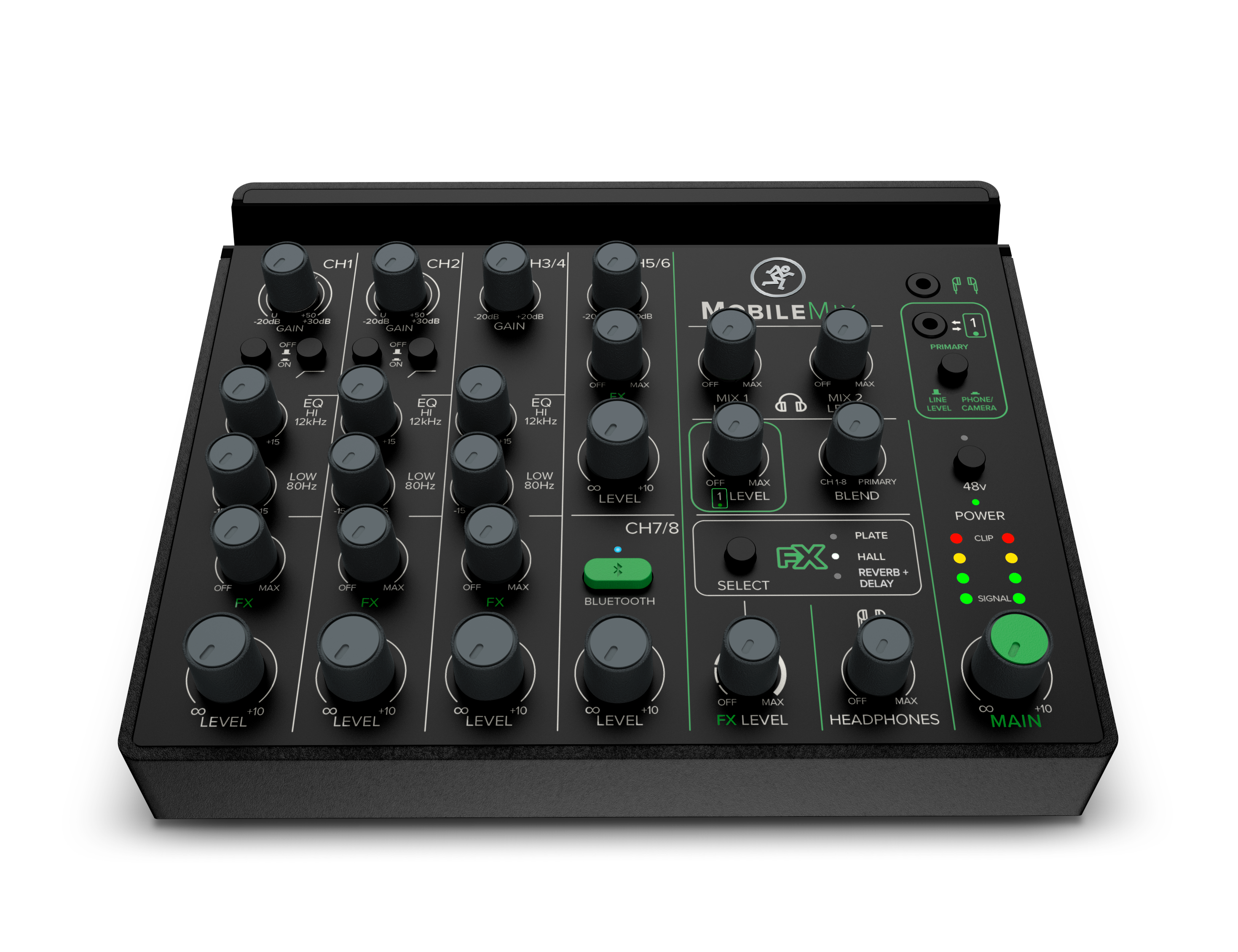 Mackie MobileMix  8-CH USB-Powerable Mixer for A/V Production, Live Sound and Streaming
