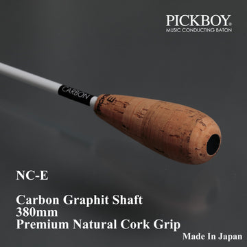 PICKBOY Cork Handle Carbon Graphite Shaft Baton