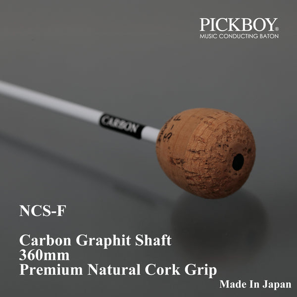 PICKBOY Cork Handle Carbon Graphite Shaft Baton
