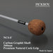 PICKBOY Cork Handle Carbon Graphite Shaft Baton