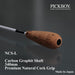 PICKBOY Cork Handle Carbon Graphite Shaft Baton