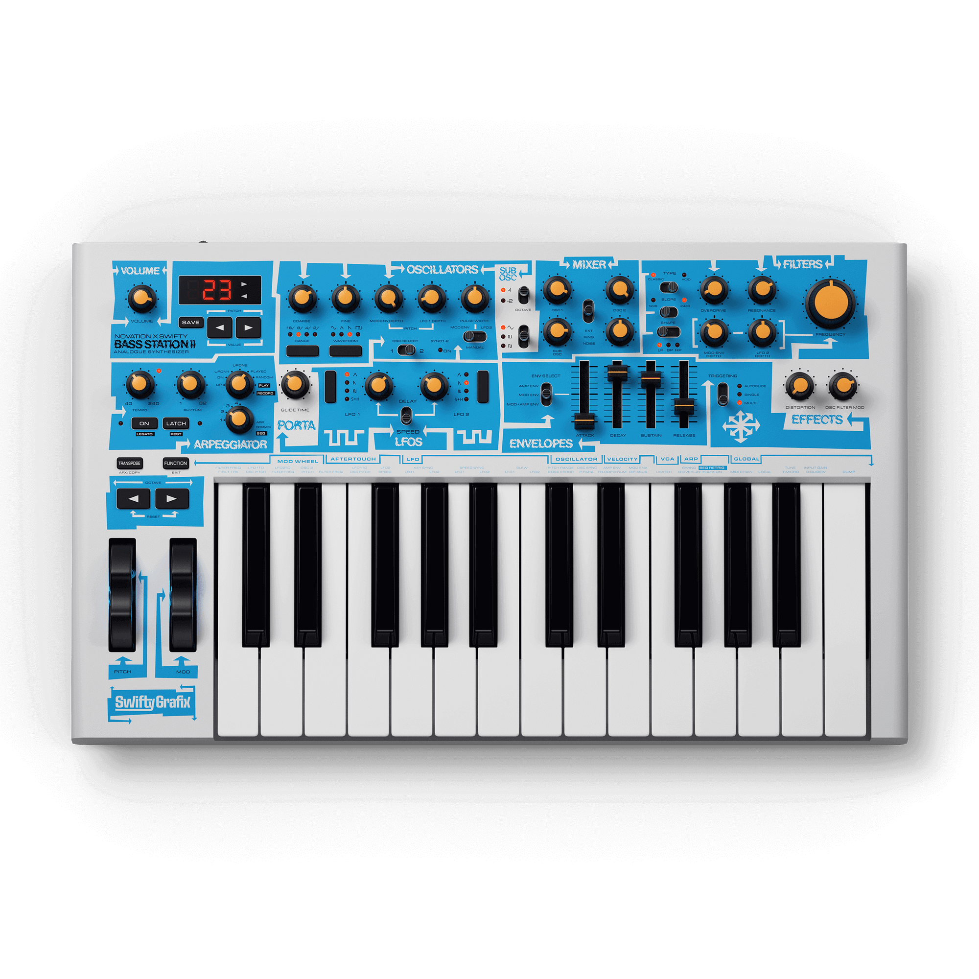 鍵盤楽器 Novation Bass station2 swiftly edition Novation Bass Station II Swifty Edition — Tom Lee Music