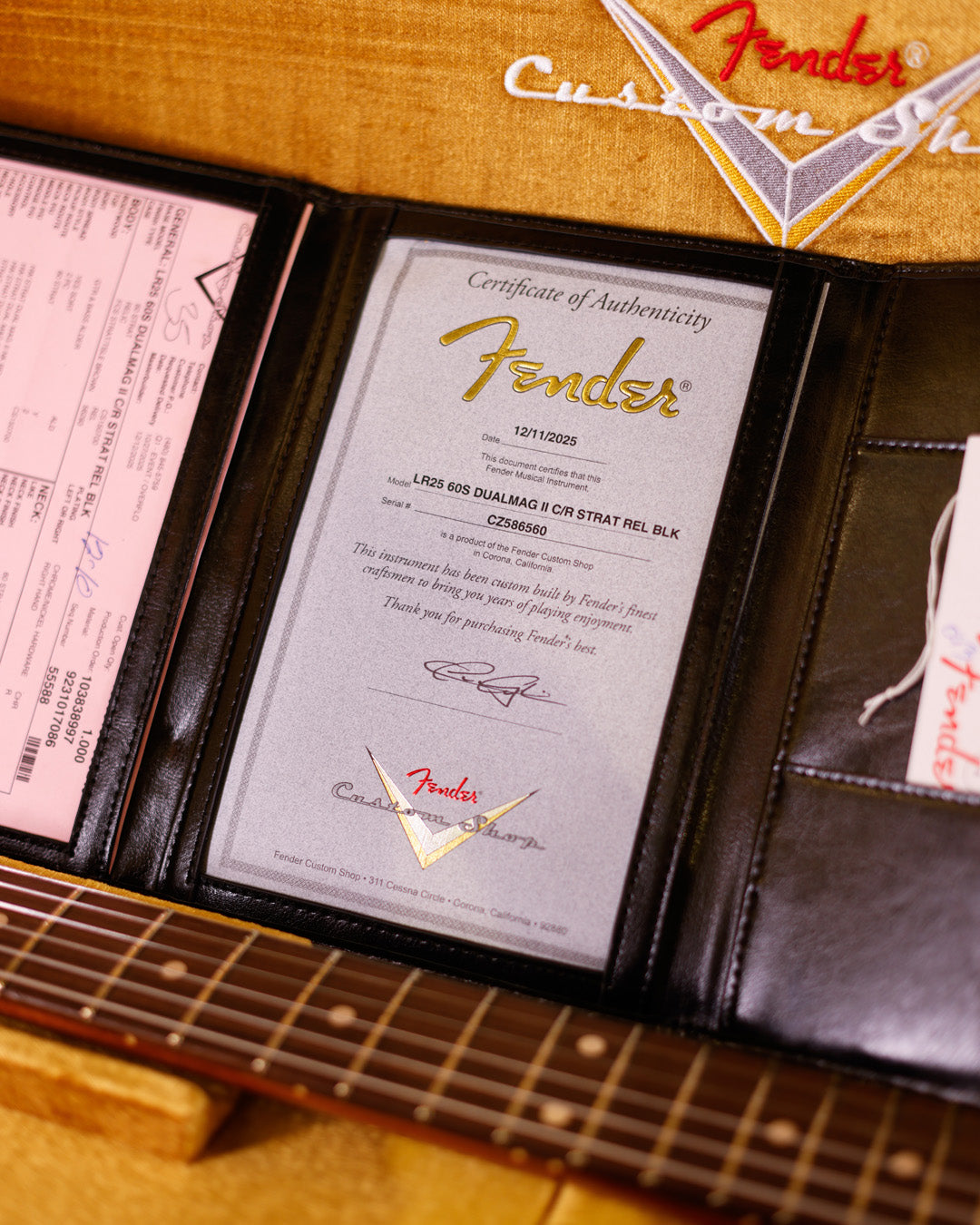 Fender Custom Shop LR25 60S DUALMAG II C/R STRAT REL BLK