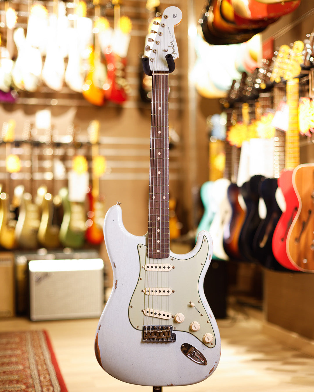 Fender Custom Shop LR25 1960 Stratocaster Relic Painted Headcap - Sonic Blue