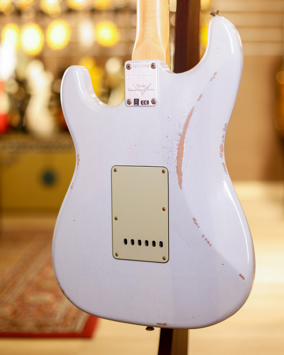 Fender Custom Shop LR25 1960 Stratocaster Relic Painted Headcap - Sonic Blue