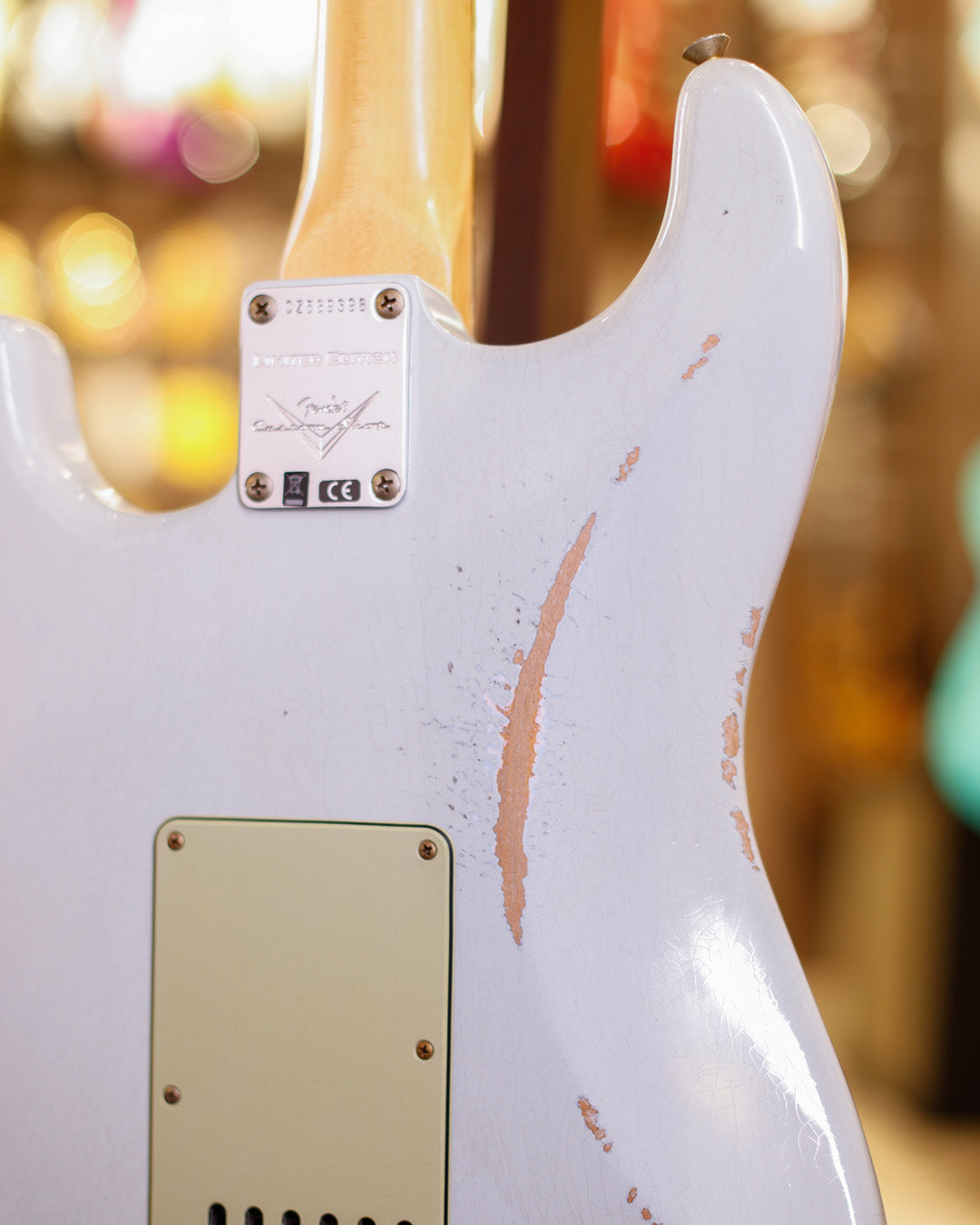 Fender Custom Shop LR25 1960 Stratocaster Relic Painted Headcap - Sonic Blue