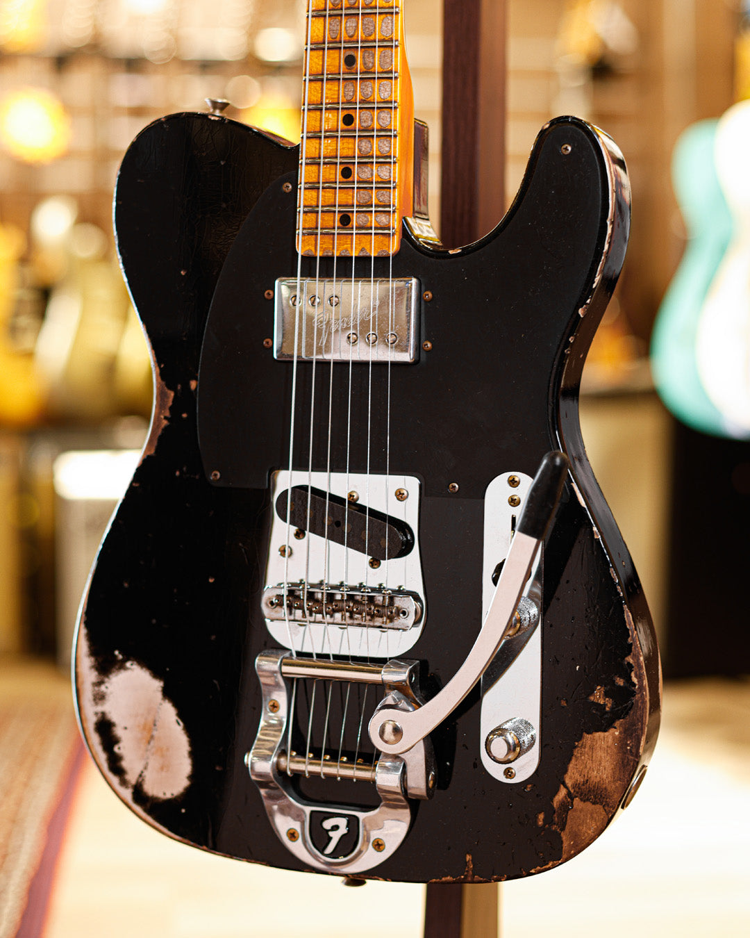 Fender Custom Shop SR25 CuNiFe Blackguard Telecaster Heavy Relic - Black