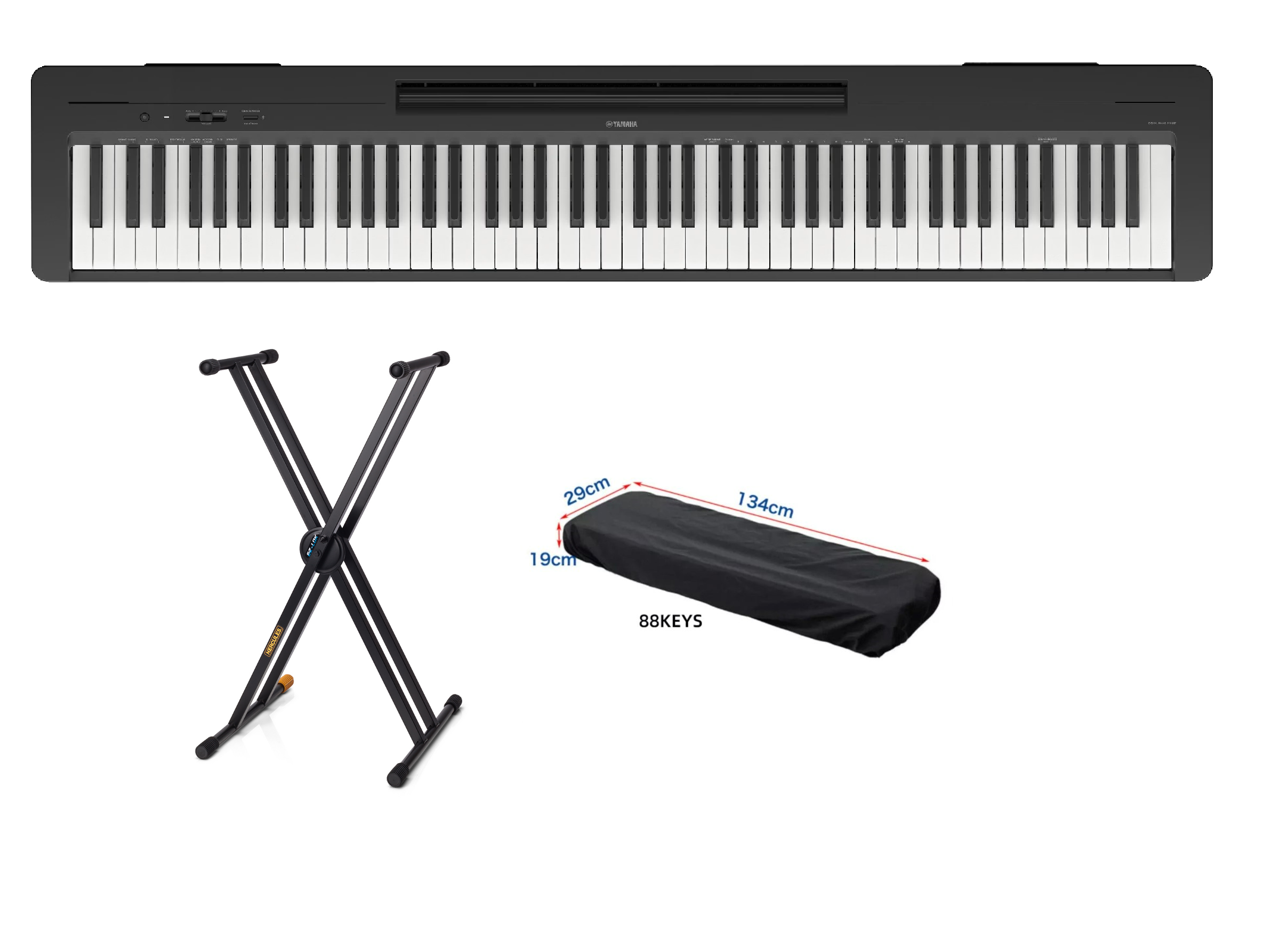 [*3年保養行貨] Yamaha P-145BT 數碼鋼琴 ( 連腳踏及附送耳機, AC變壓器)