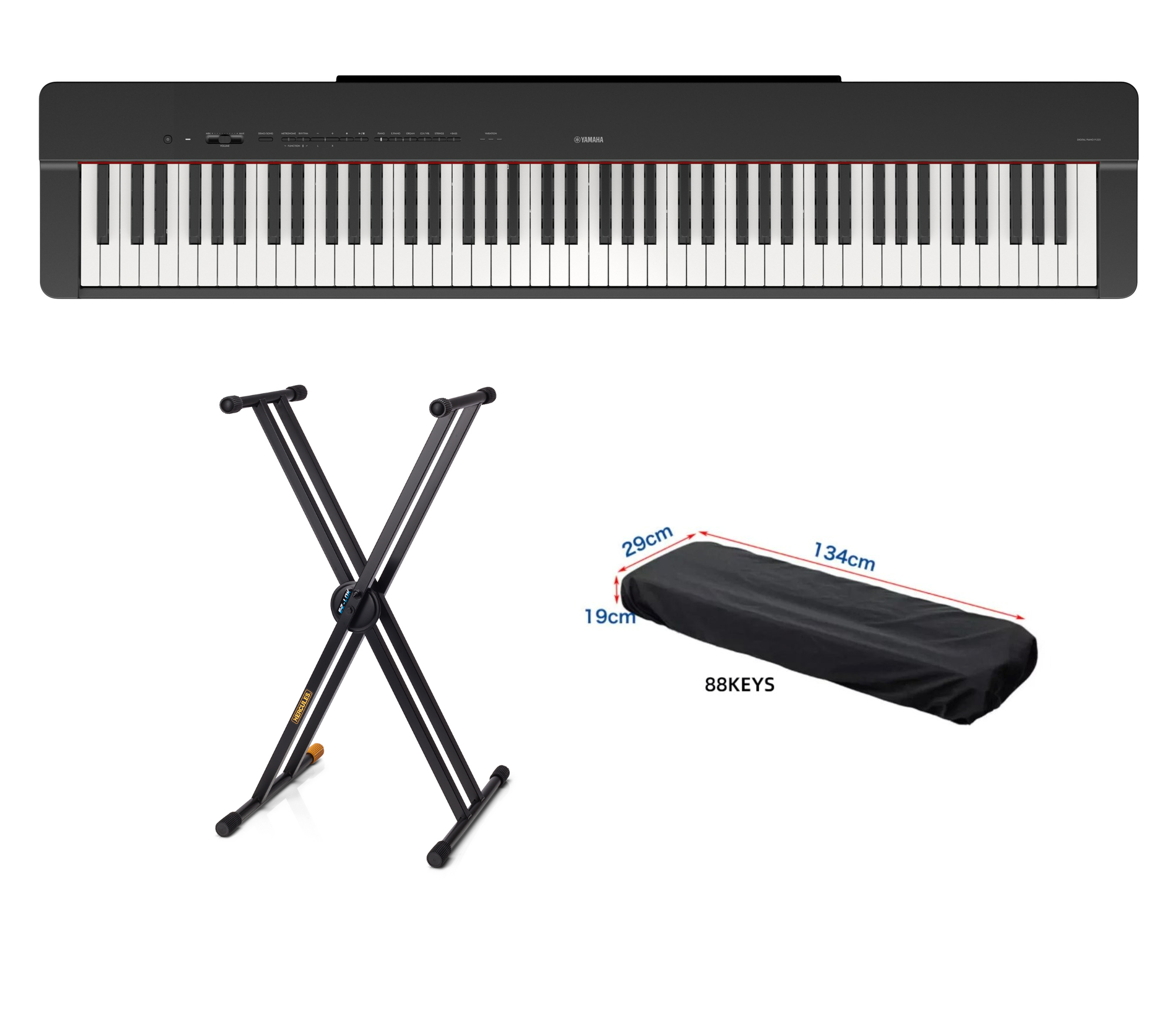 [*3年保養行貨] Yamaha P-225 數碼鋼琴 (連腳踏及AC變壓器) 2023 新產品