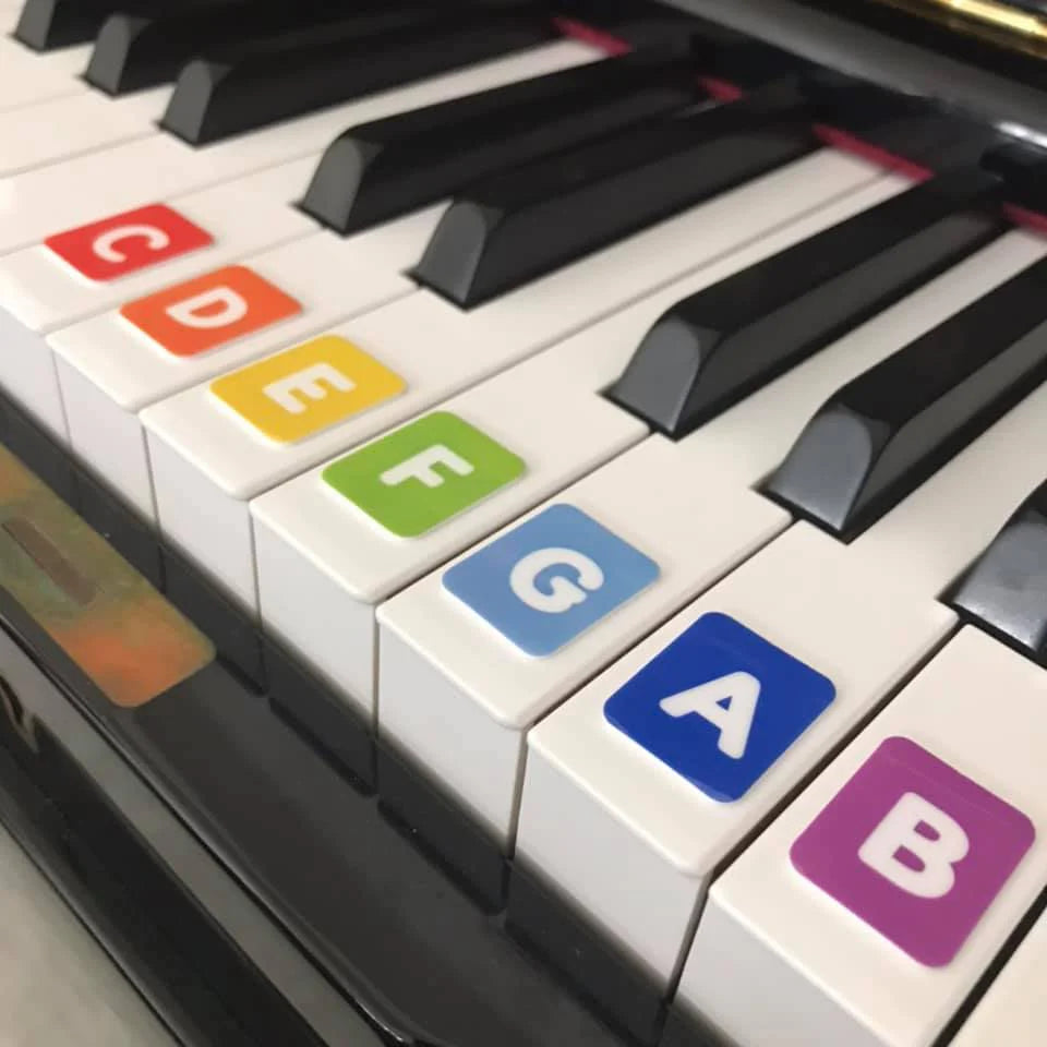 可清洗鋼琴貼紙 Washable Piano Stickers (1 Pack)