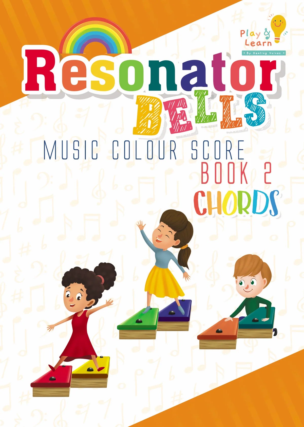 鋼片琴樂譜(第二冊) Resonator Bells Music Colour Score Book 2 (Chords)