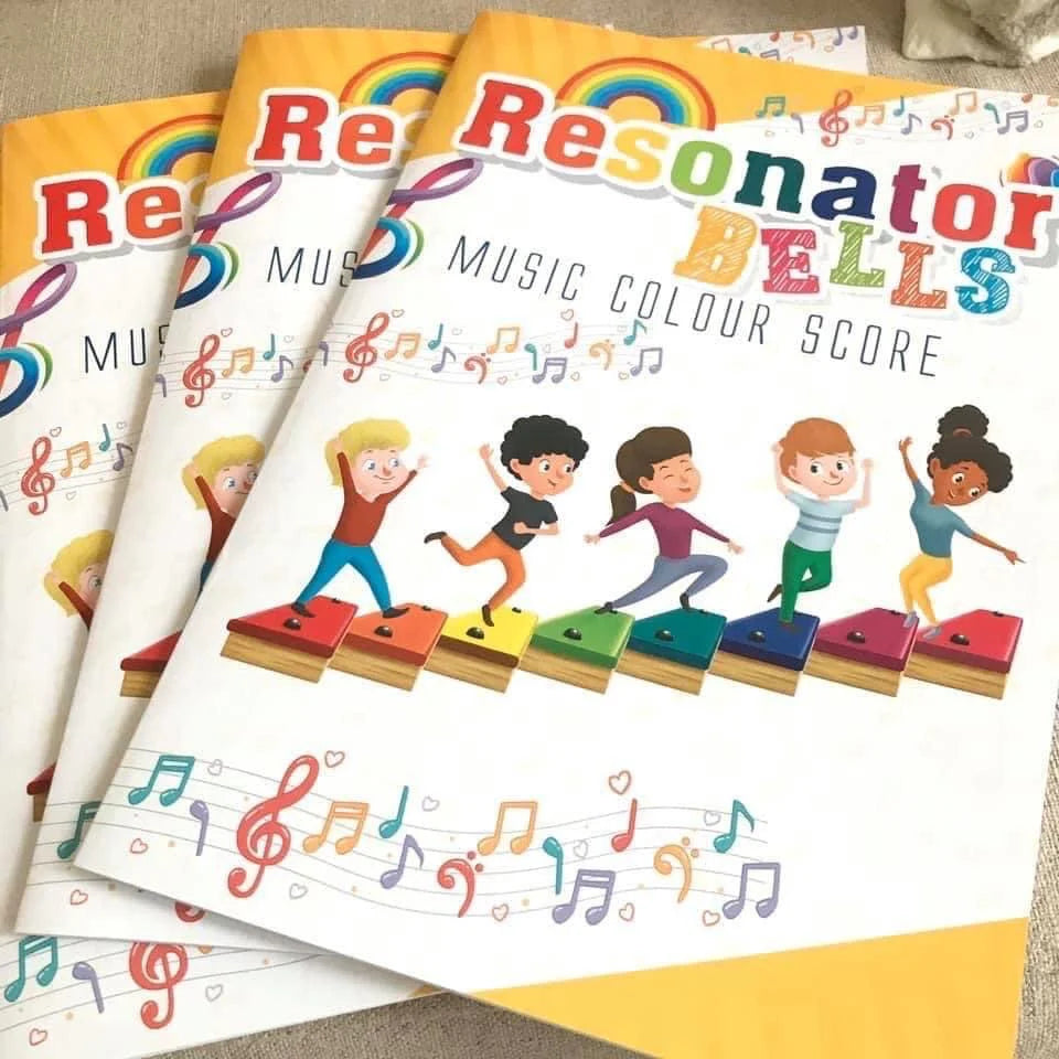 鋼片琴樂譜(第一冊) Resonator Bells Music Colour Score Book 1 (Melody)