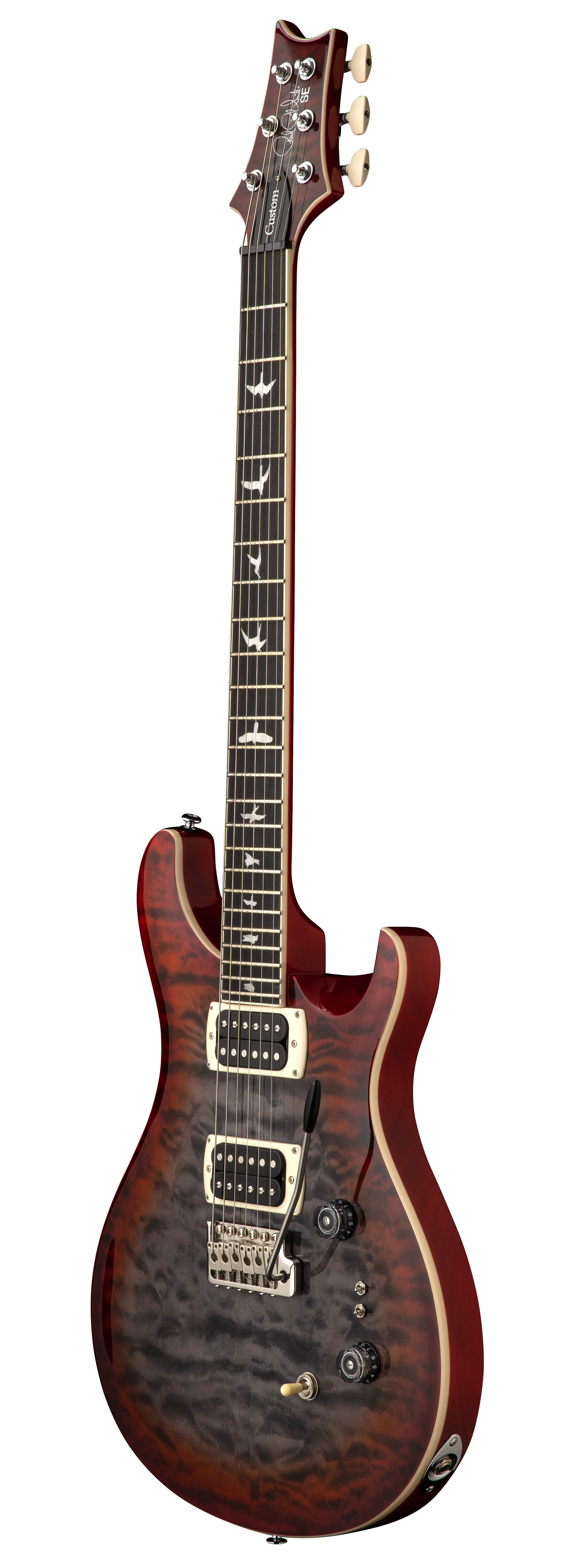 PRS SE Custom 24-08 Quilt - Charcoal Chery Burst